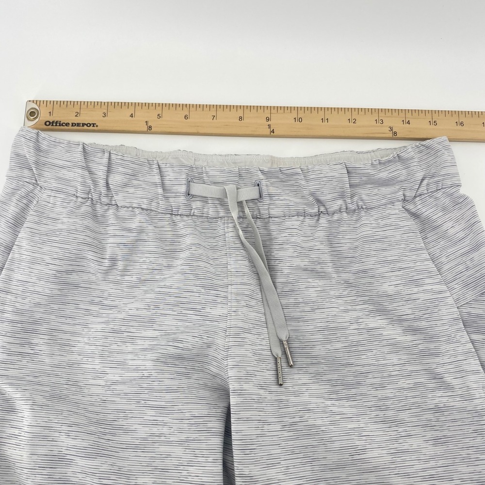Lululemon On the Fly 7/8 Pant Women 8 Grey Space Dye Luxtreme Joggers LW5BVFS - Picture 6 of 11